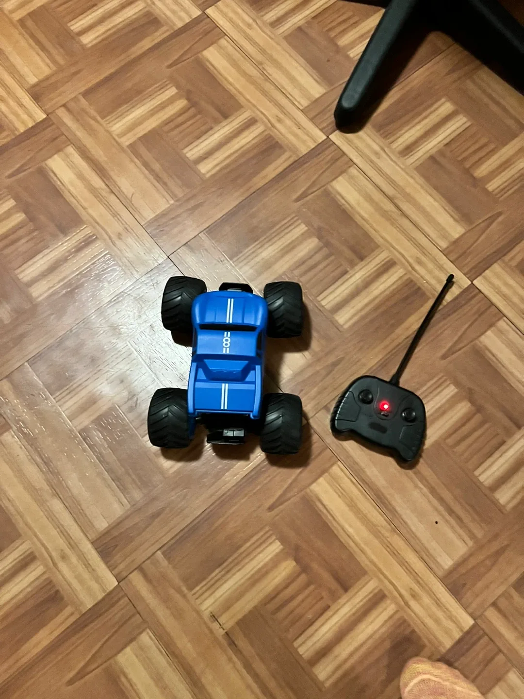 Blue RC Monster Truck with Remote