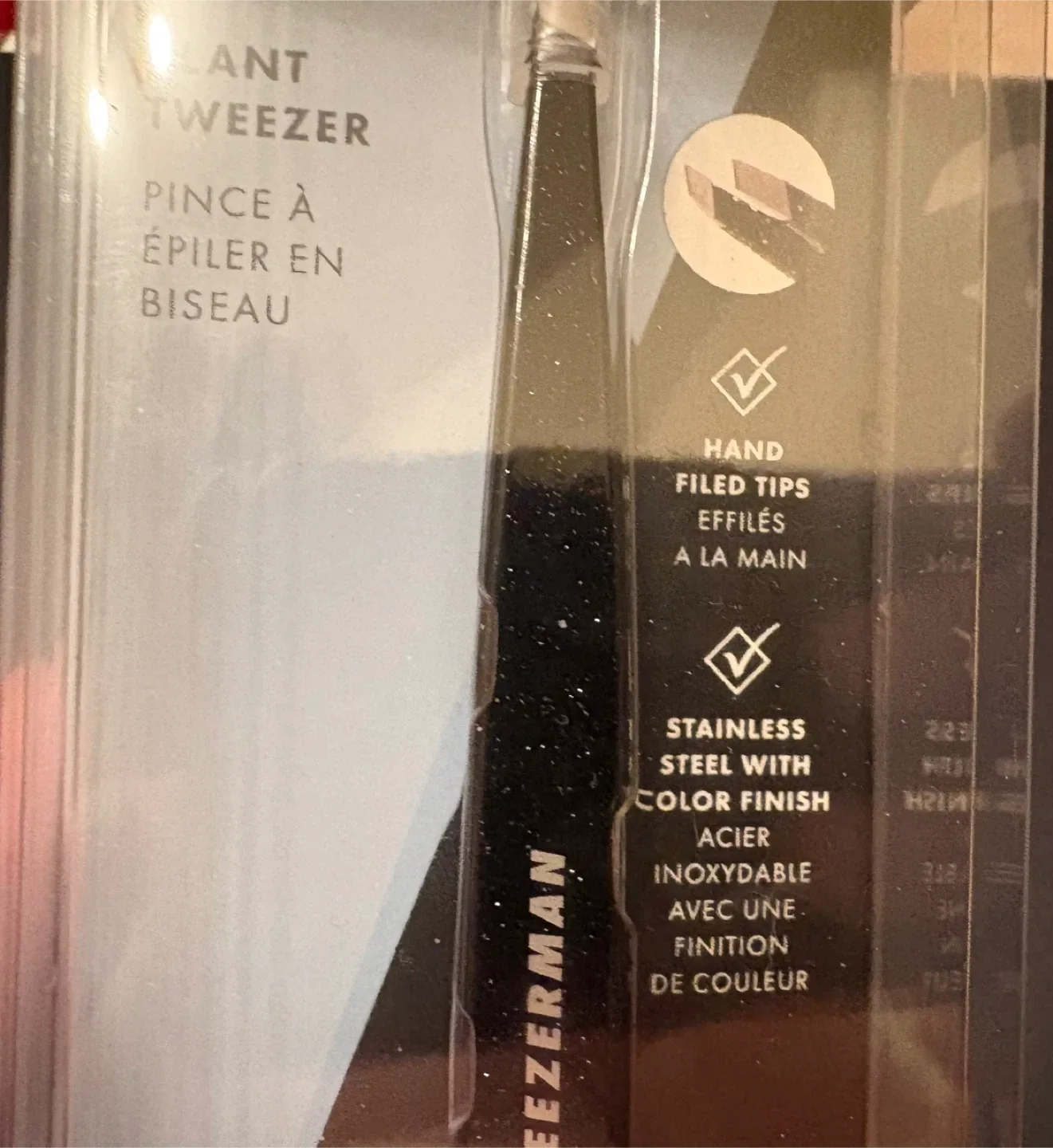 NIB Tweezerman 40th Anniversary Slant Tweezers