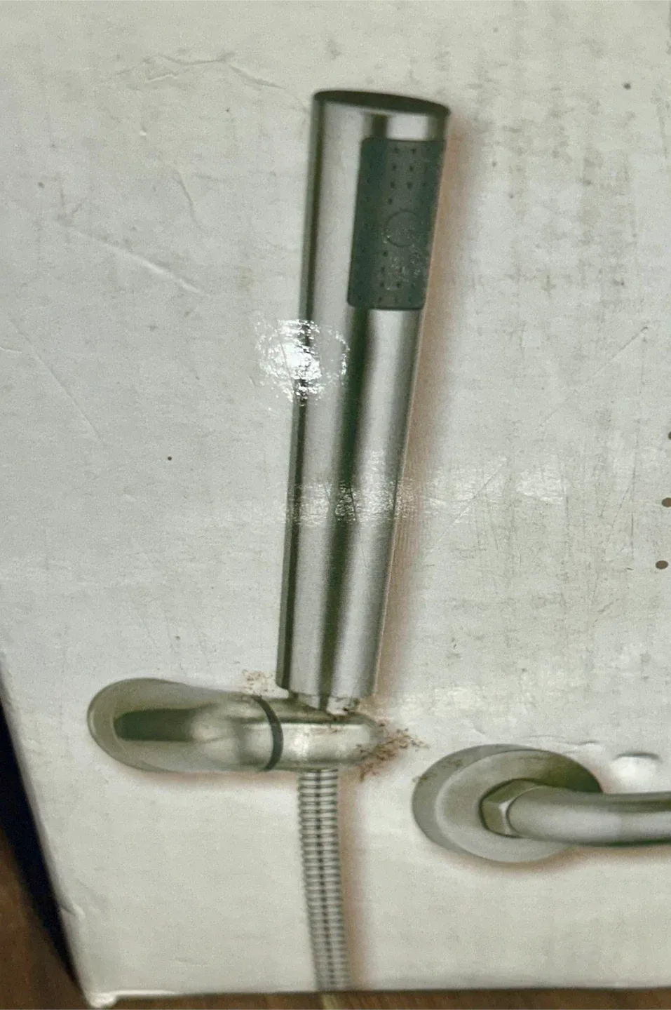 Shower head only - Brushed Nickel plastic