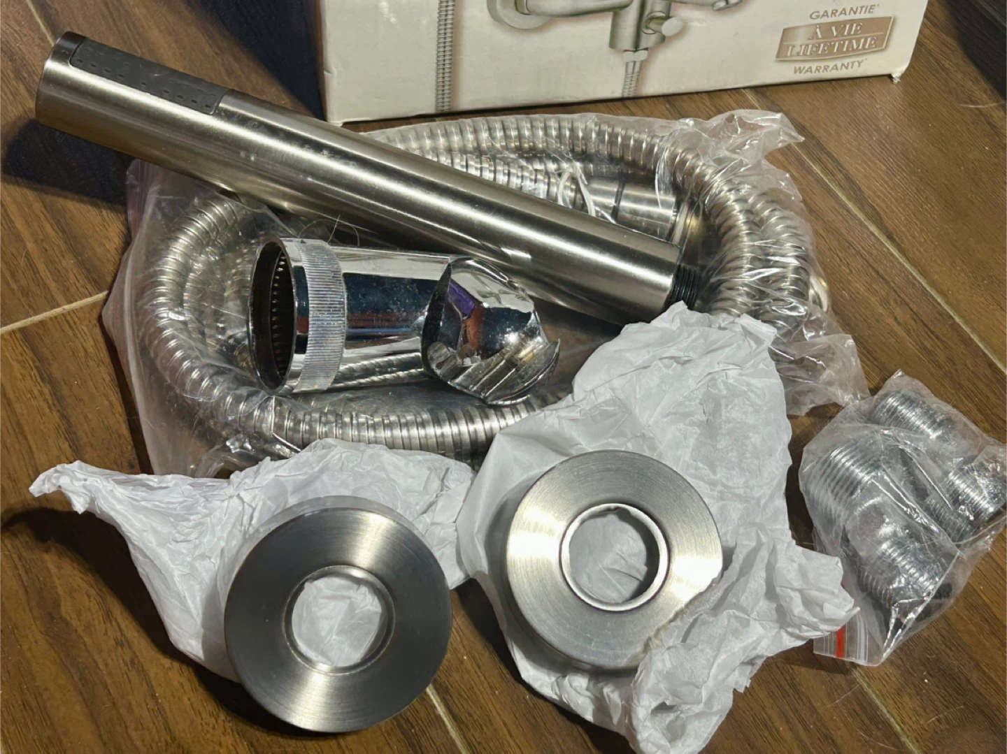 Shower head only - Brushed Nickel plastic - photo 3