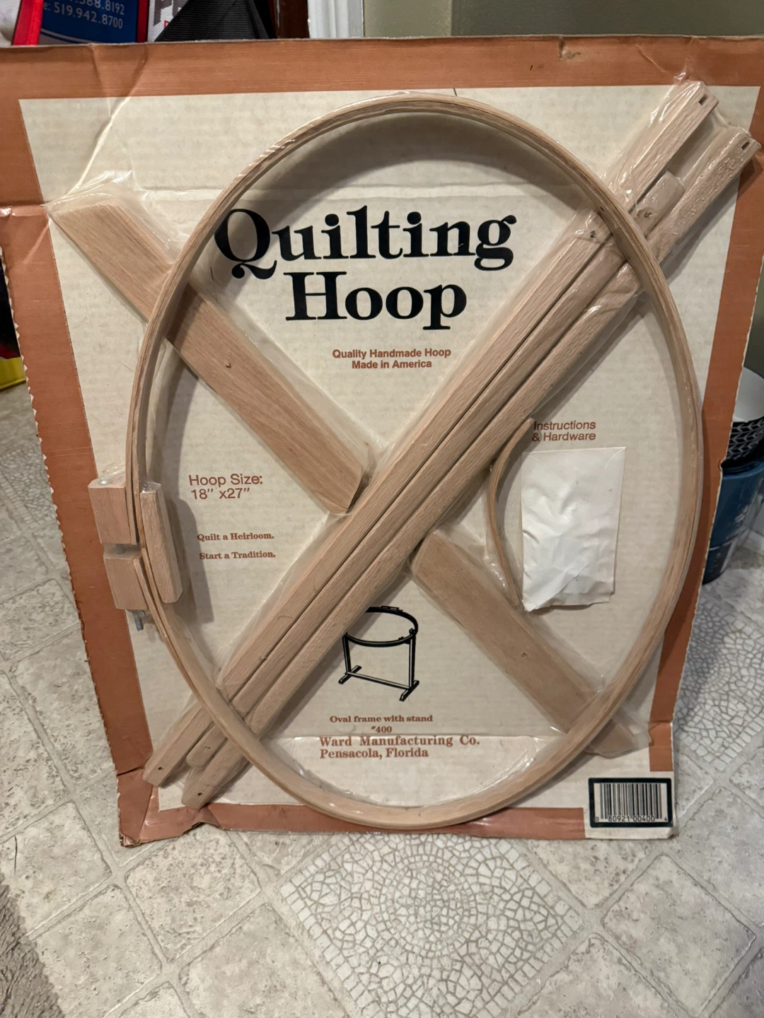 Ward Manufacturing Quilting Hoop 18"x27"