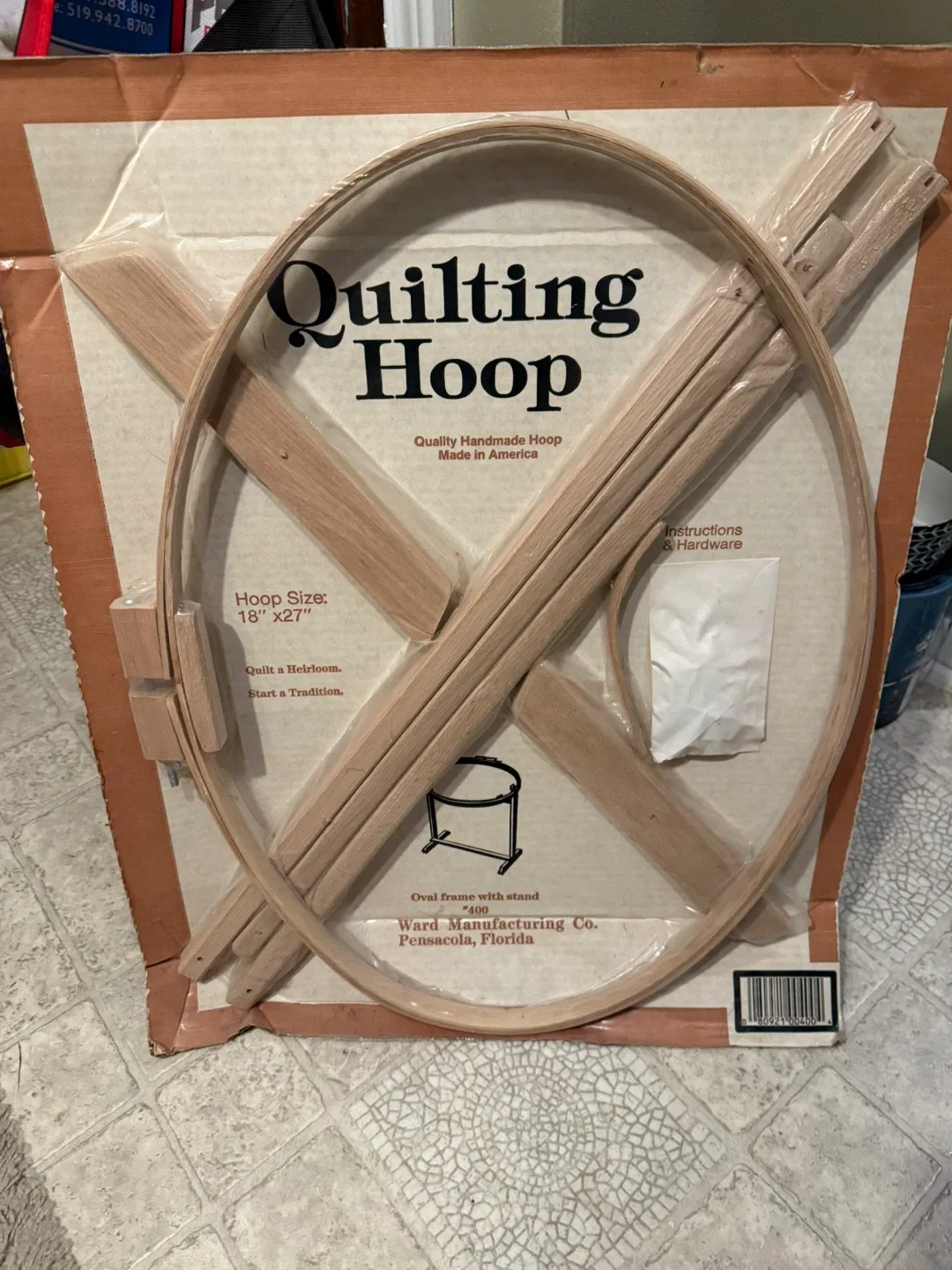 Ward Manufacturing Quilting Hoop 18"x27"