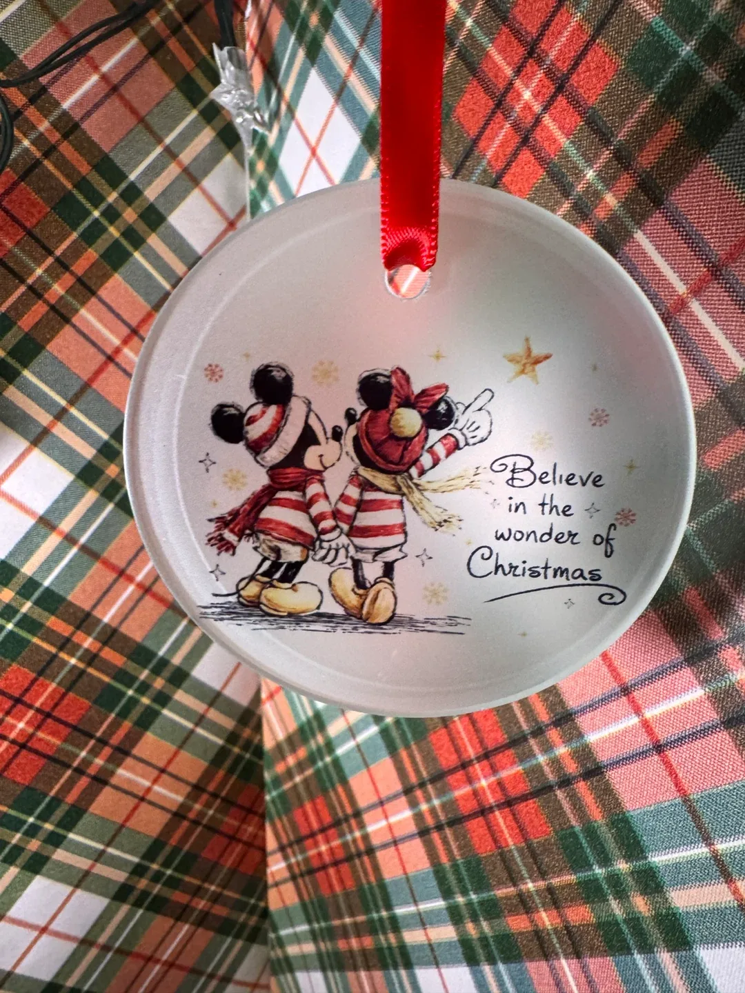 Mickey & Minnie Christmas Ornament