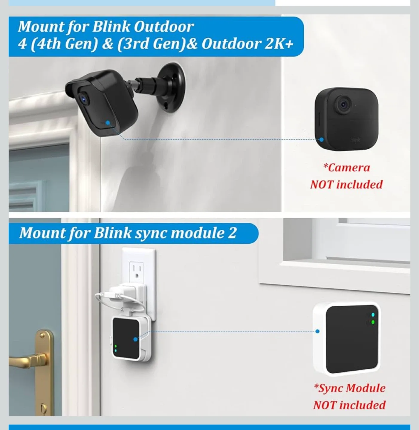 Blink Outdoor 4 (4th Gen) & Outdoor 2K+ Camera Mount image indicator(2)