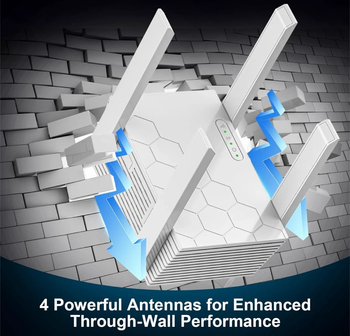 WiFi Router with 4 Antennas image indicator(2)