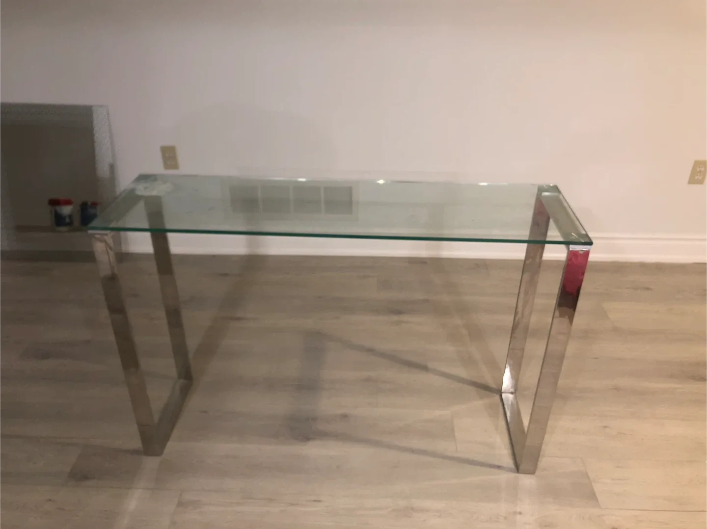 Glass and Chrome Desk