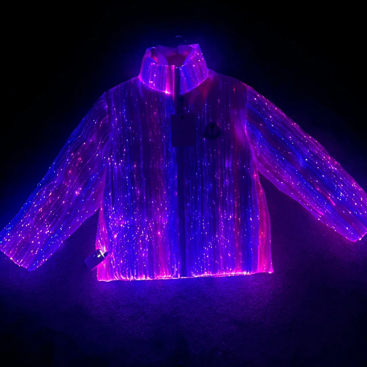 Multi-Color Light-Up Moncler Puffer Jacket – Large