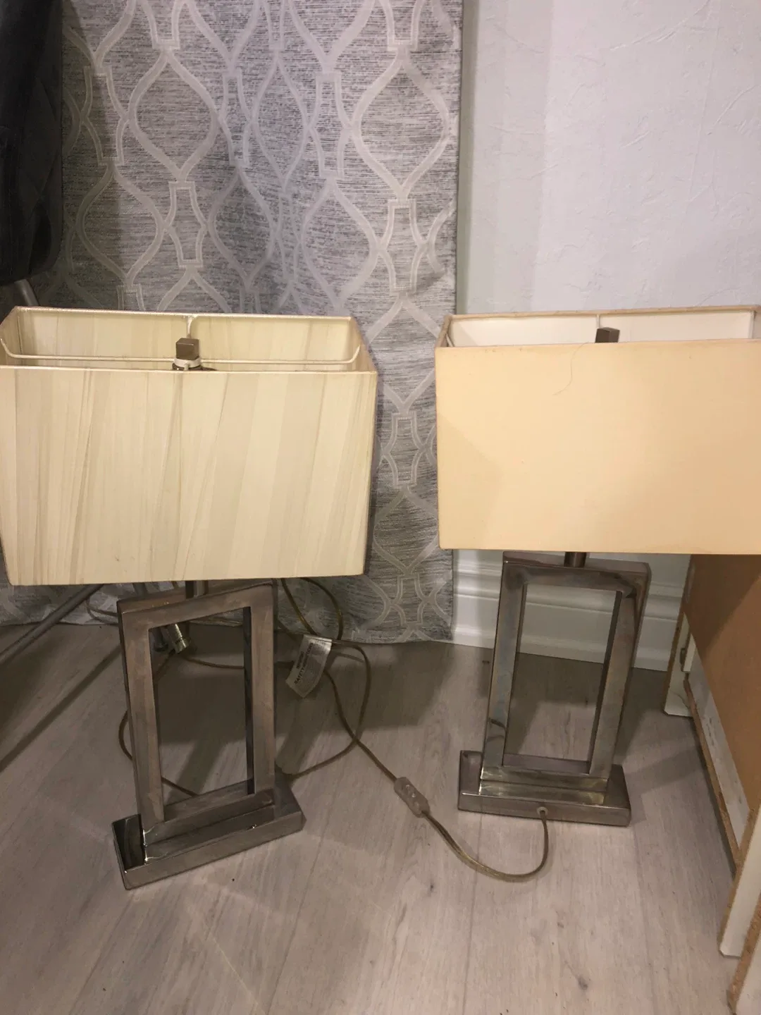 Pair of Rectangle Lamps