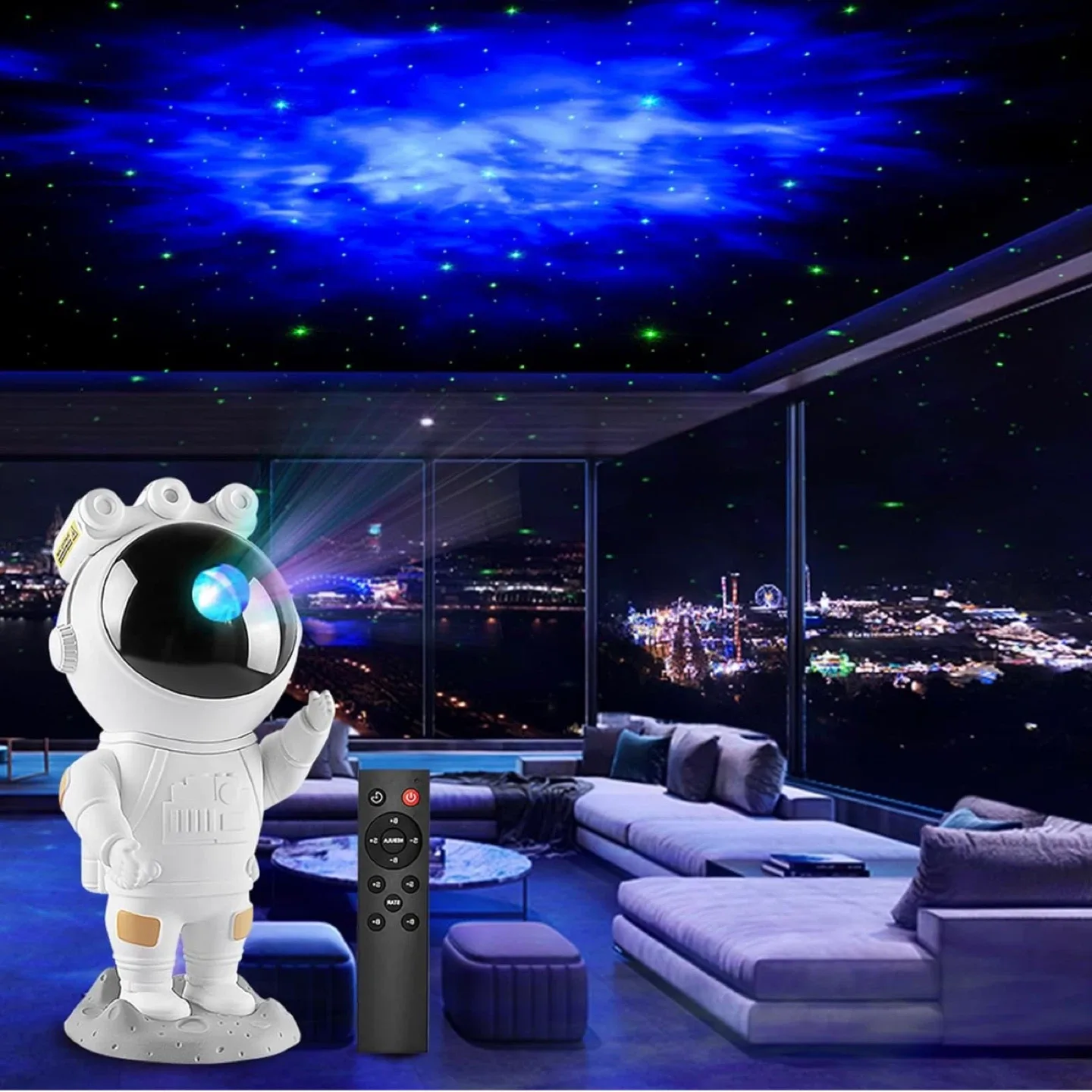 Star Projector with Remote Contro, Astronaut Space Projector image indicator(2)