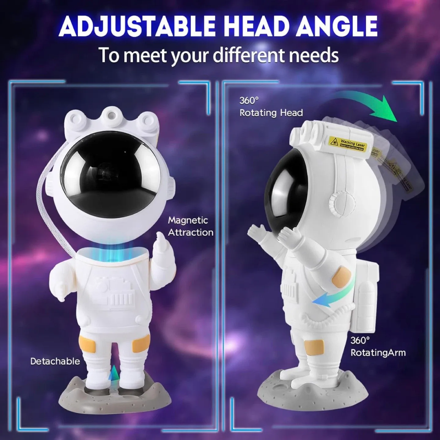 Star Projector with Remote Contro, Astronaut Space Projector image indicator(8)