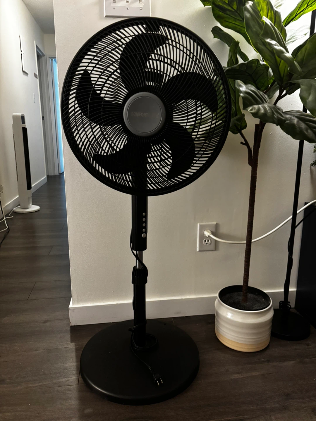 Comfort Mate Black Stand Fan