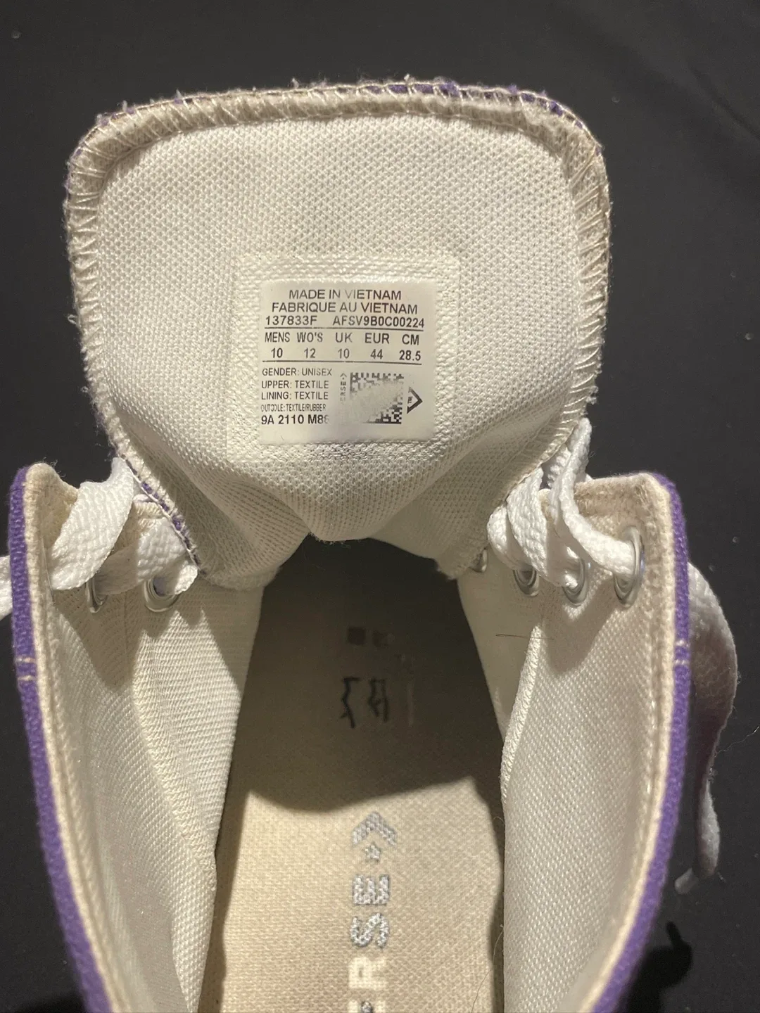 Converse All Star Purple High-Tops, Size 10, image indicator(3)