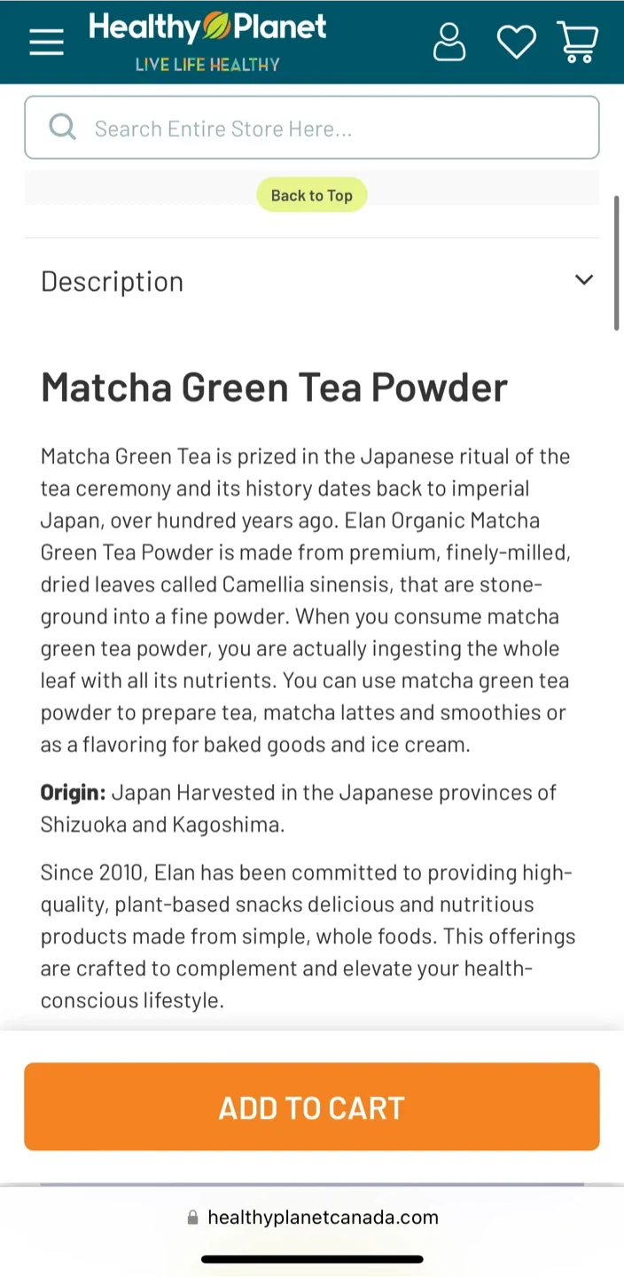 Elan Organic Matcha Green Tea Powder image indicator(3)