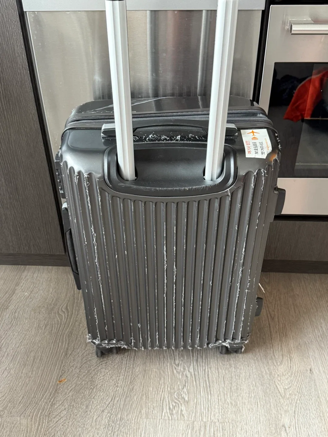 Travel Luggage Bag Wheels Black Medium image indicator(7)