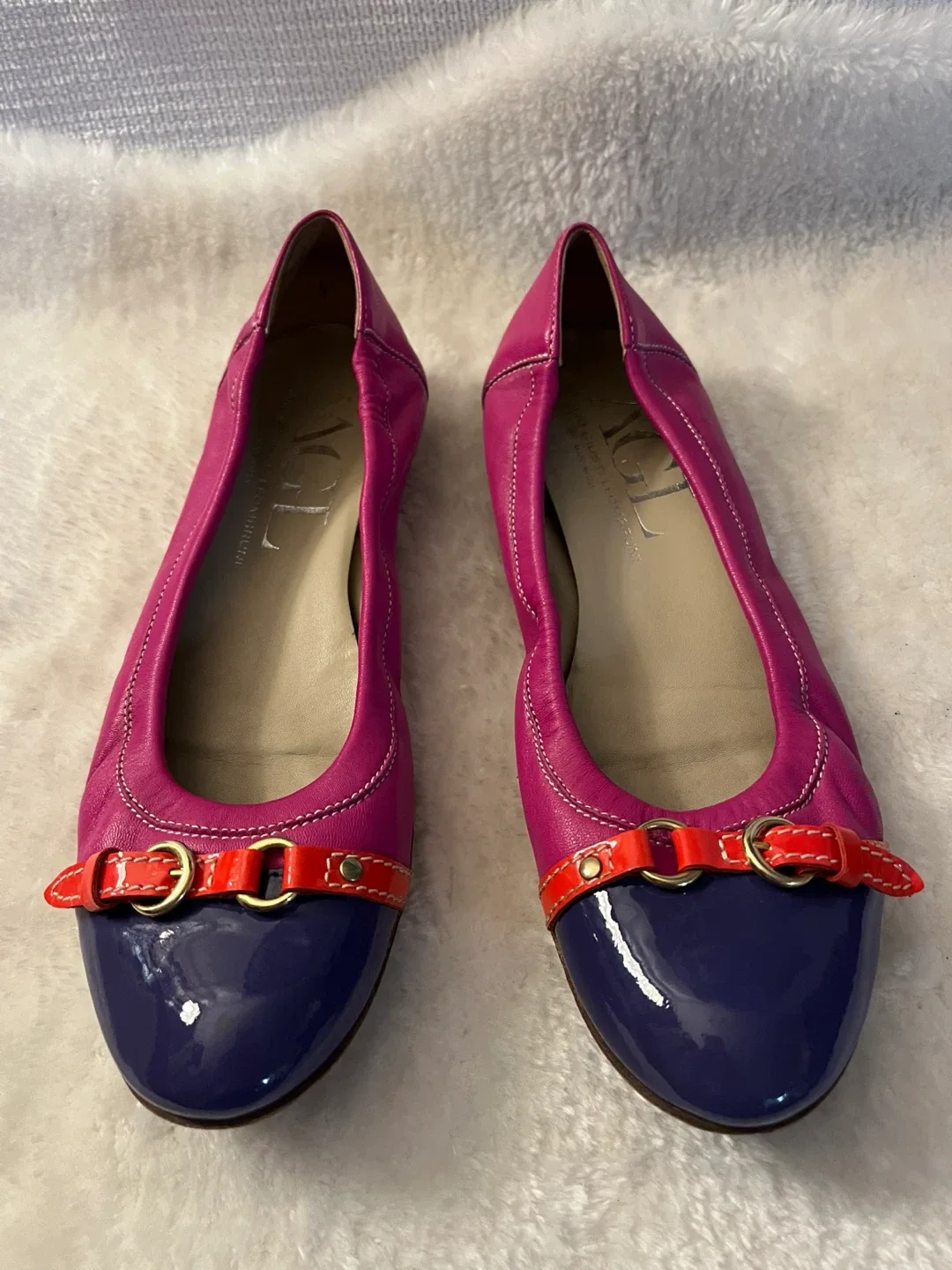 AGL Attilio Giusti Leombruni Italy Ballet Leather Flats Size 40 image indicator(7)