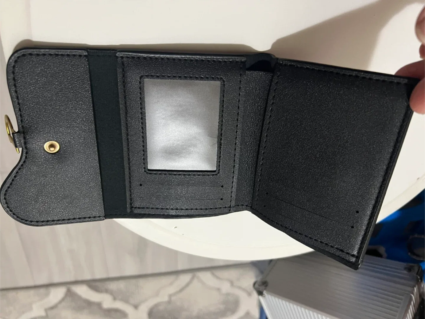 Set of 2 'D' Logo Wallets - Black & Red image indicator(4)