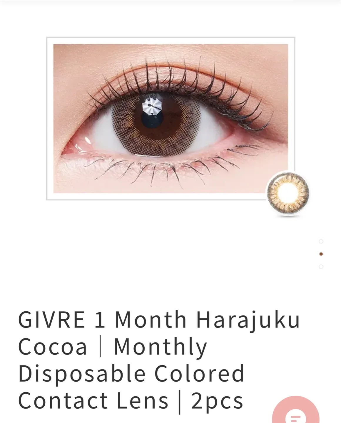 GIVRE Tokyo, Harajuku Cocoa Contact Lenses, Monthly image indicator(2)