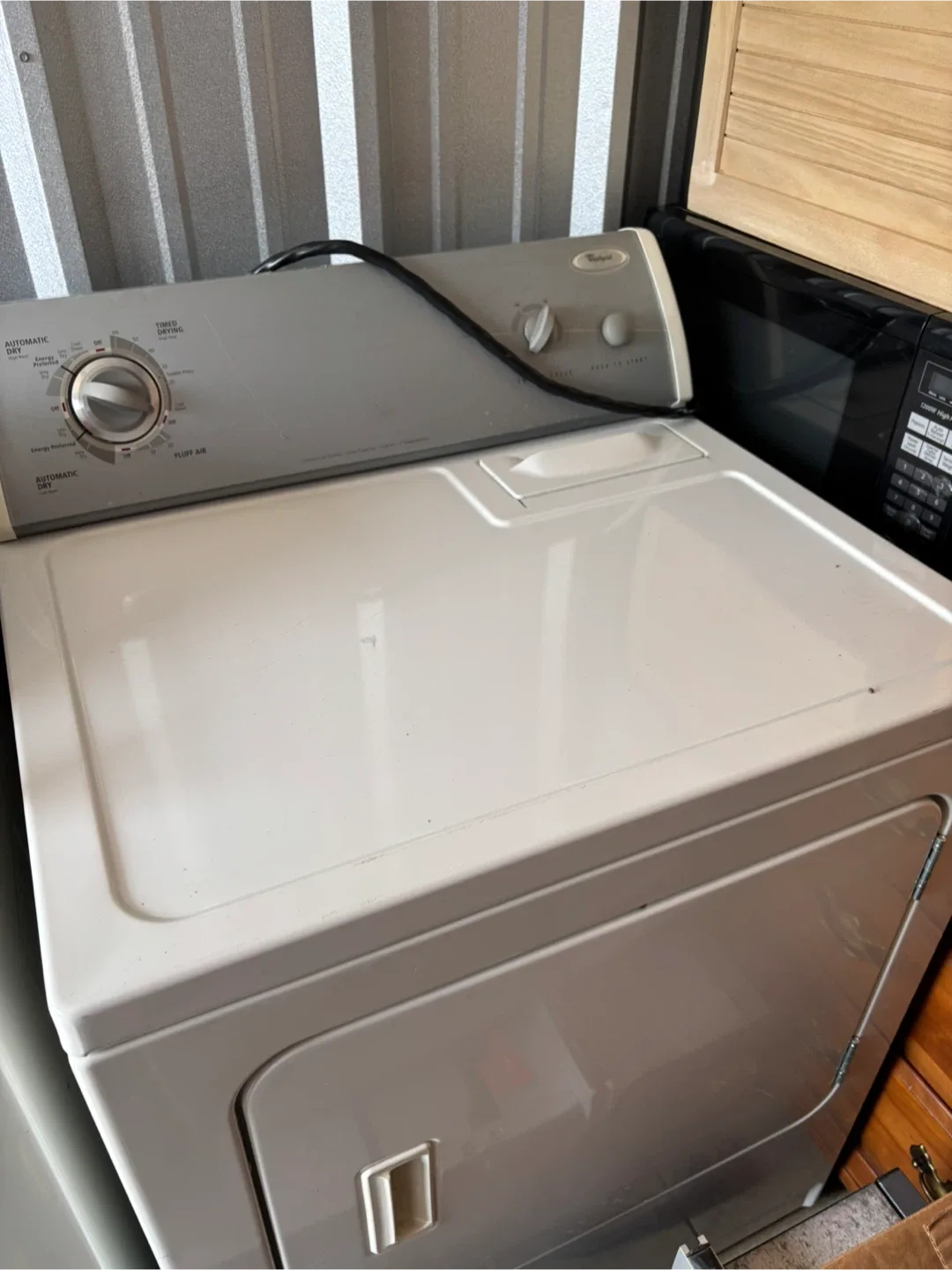 Whirlpool Range and Dryer and washing machine.
