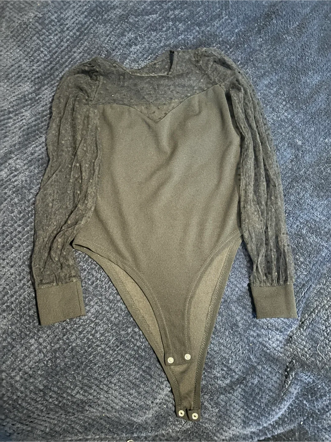 Black Long Sleeve Bodysuit