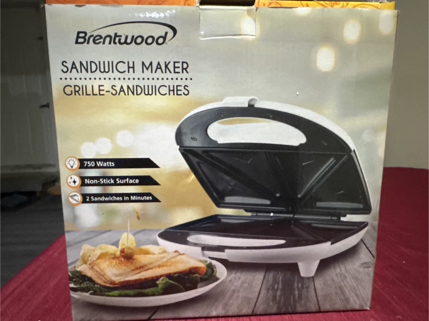 Brentwood Sandwich Maker - Like New!