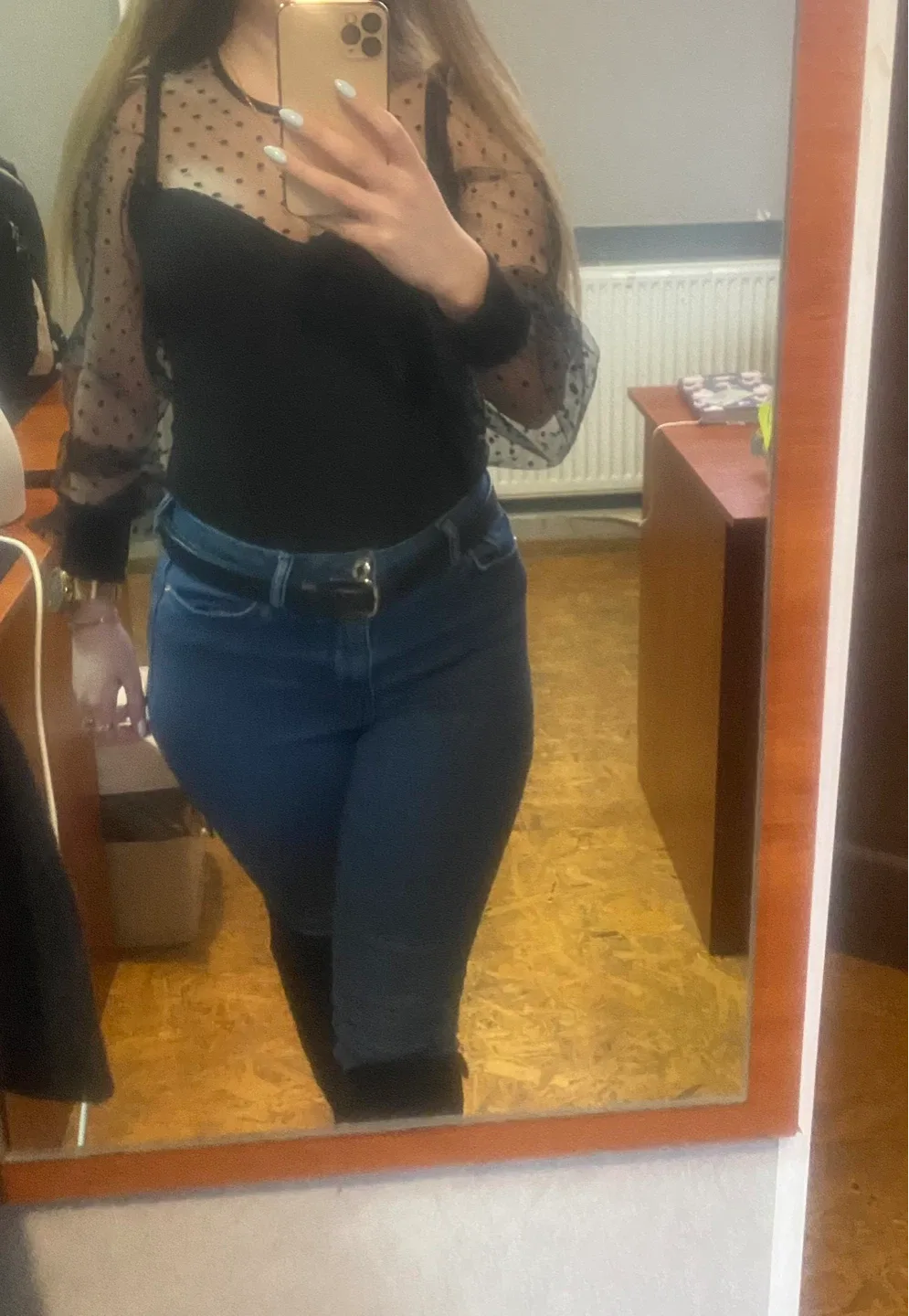 Black Long Sleeve Bodysuit image indicator(2)