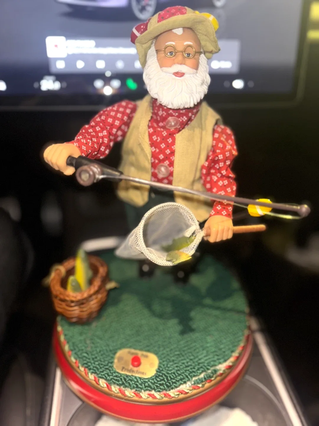 North Pole Productions Santa Fishing Figure