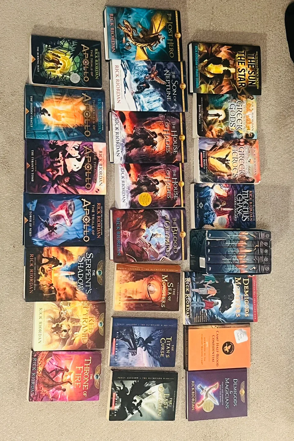 Rick Riordan Books - Percy Jackson, Heroes of Olympus