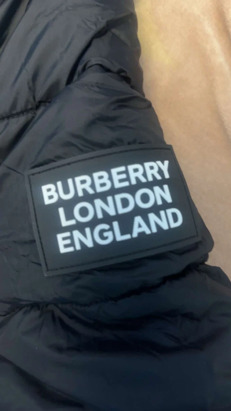 Burberry London England Black Puffer Jacket, Size M image indicator(3)
