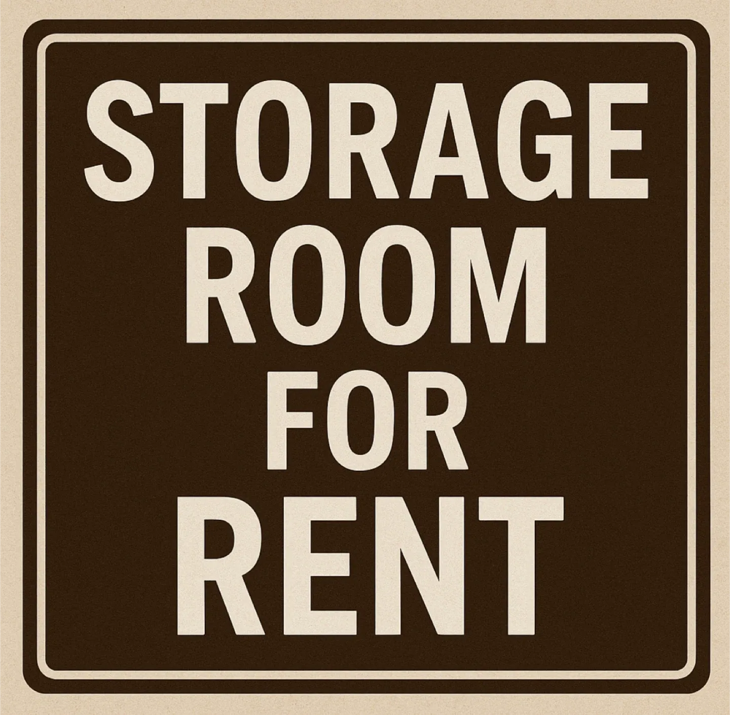 Storage room for rent