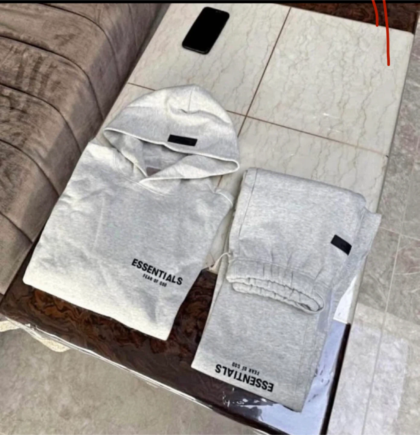 Essentials Fear of God Grey Tracksuit