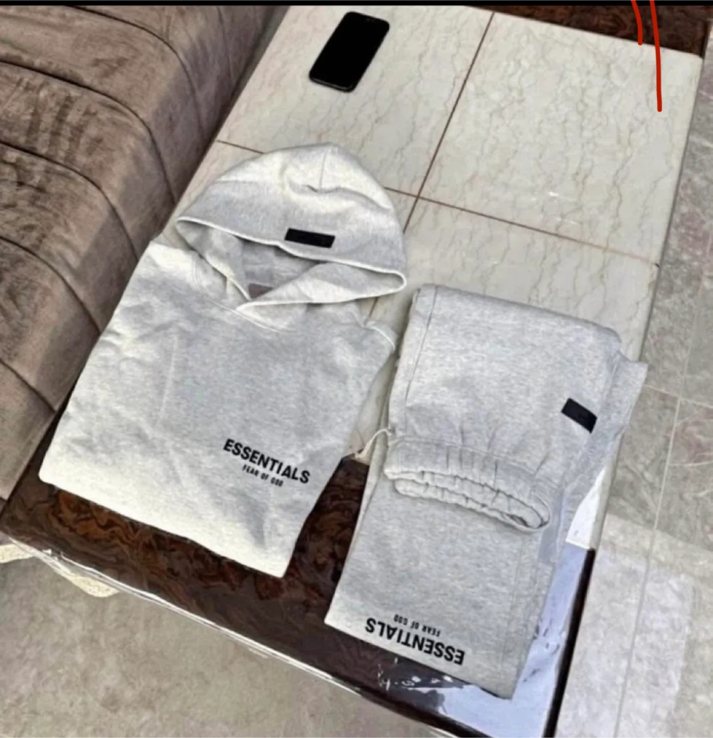 Essentials Fear of God Grey Tracksuit