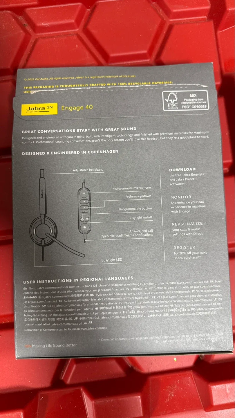 Jabra Engage 40 Headset Stereo Type A- New image indicator(2)
