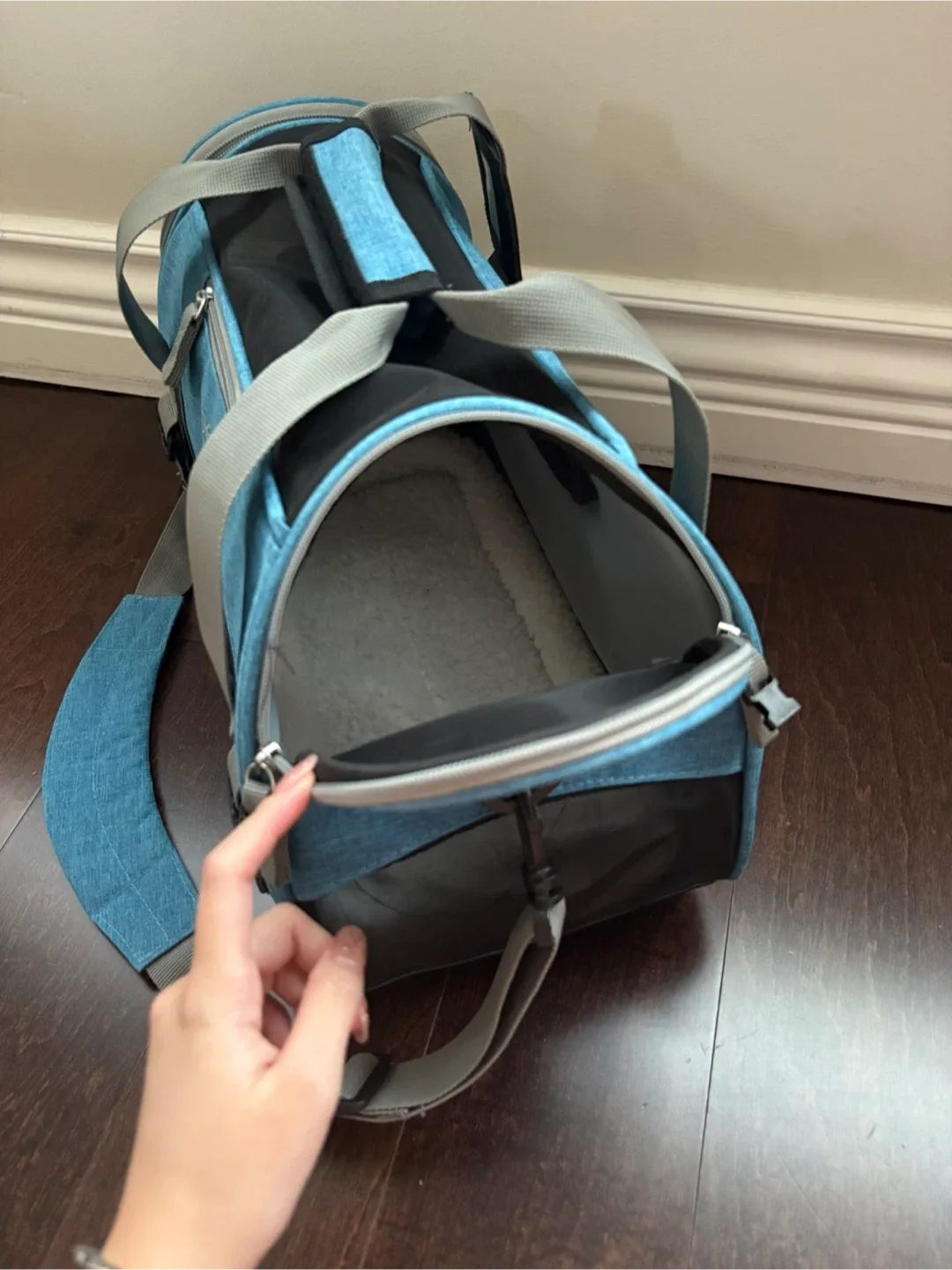 Bergan pet carrier, size small, blue image indicator(3)