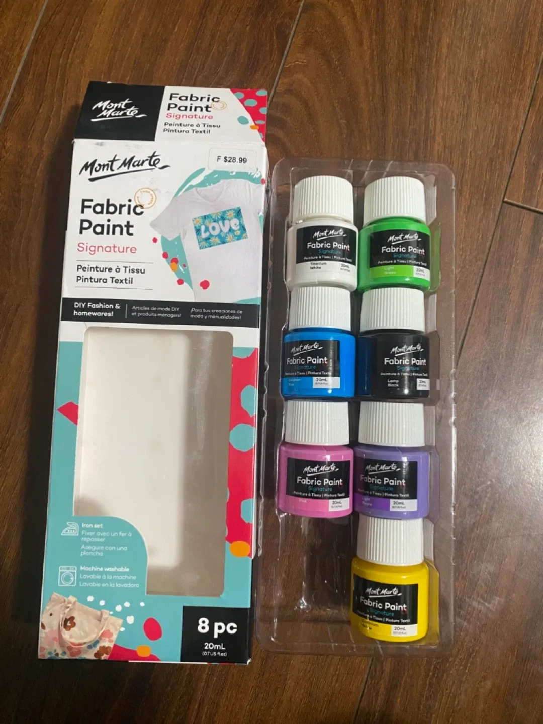 Mont Marte Signature Fabric Paint Set - 8 Colours image indicator(2)