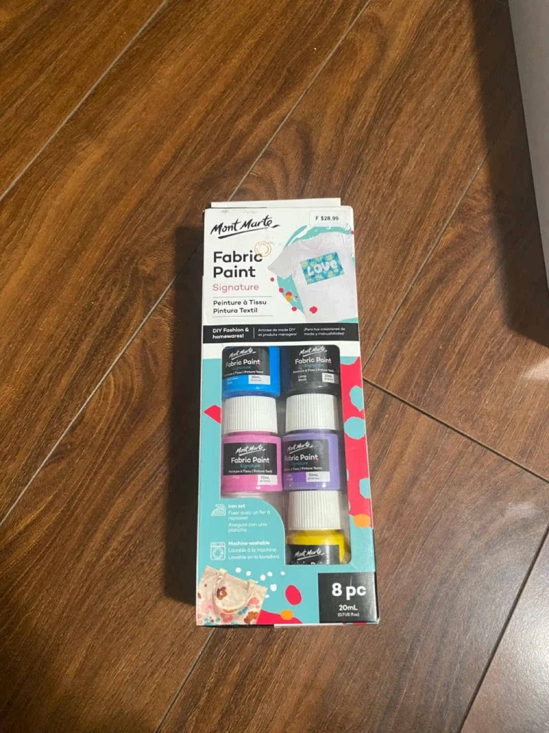 Mont Marte Signature Fabric Paint Set - 8 Colours