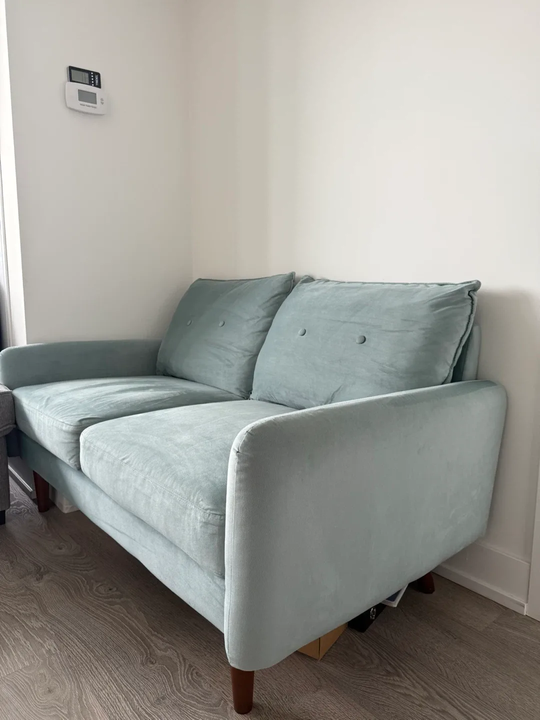 Velvet sofa couch image indicator(2)