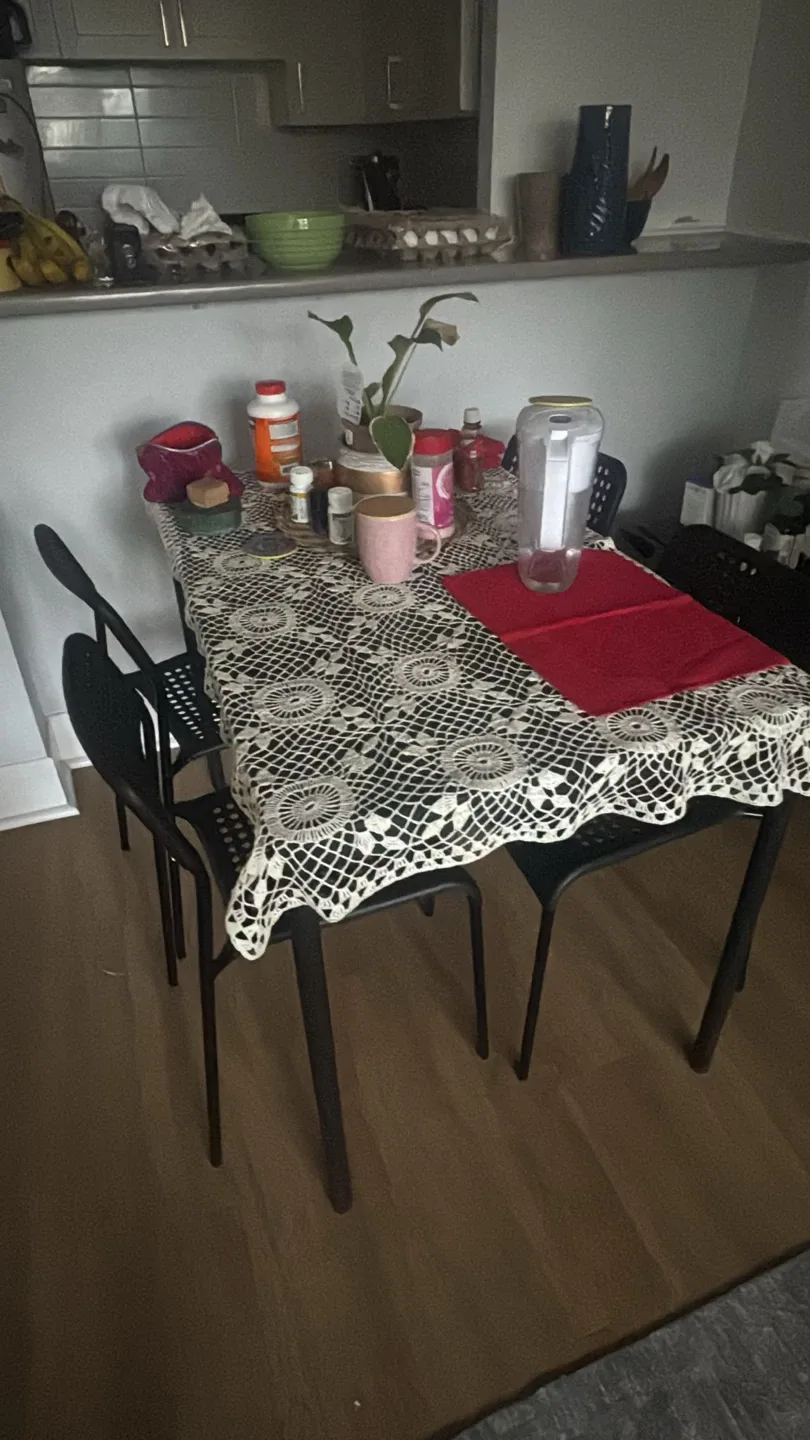 IKEA Lisabo / Adde Dining Table & 4 Chairs image indicator(2)
