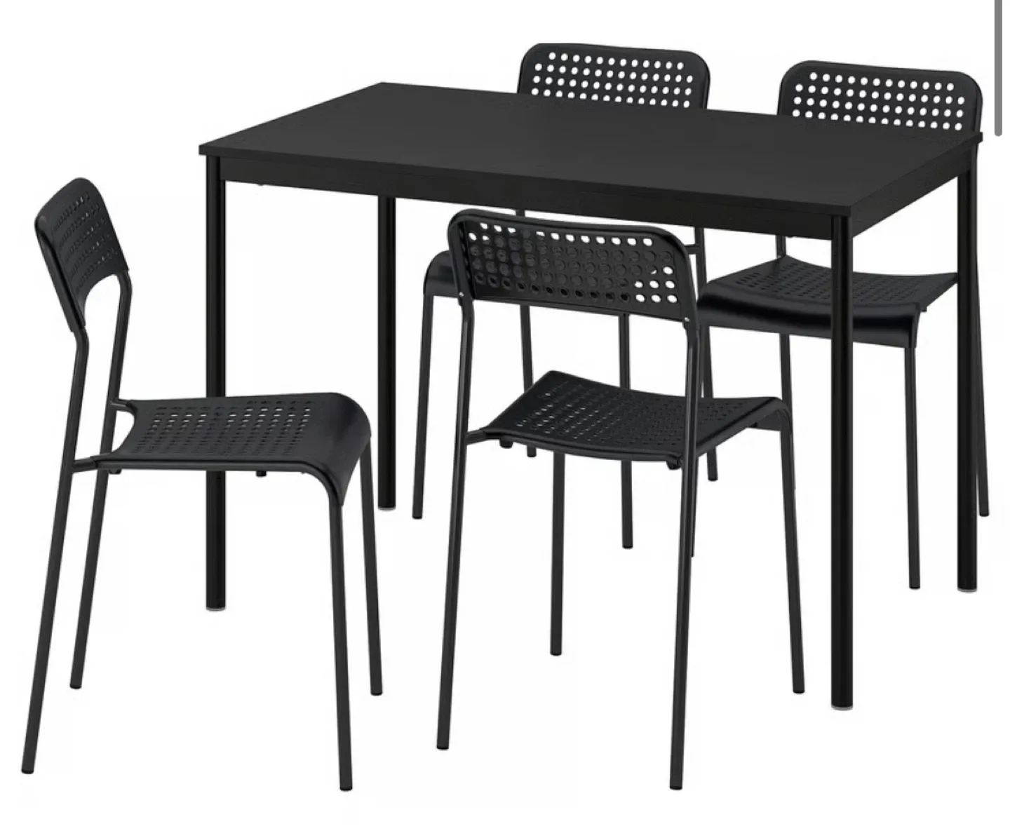 IKEA Lisabo / Adde Dining Table & 4 Chairs