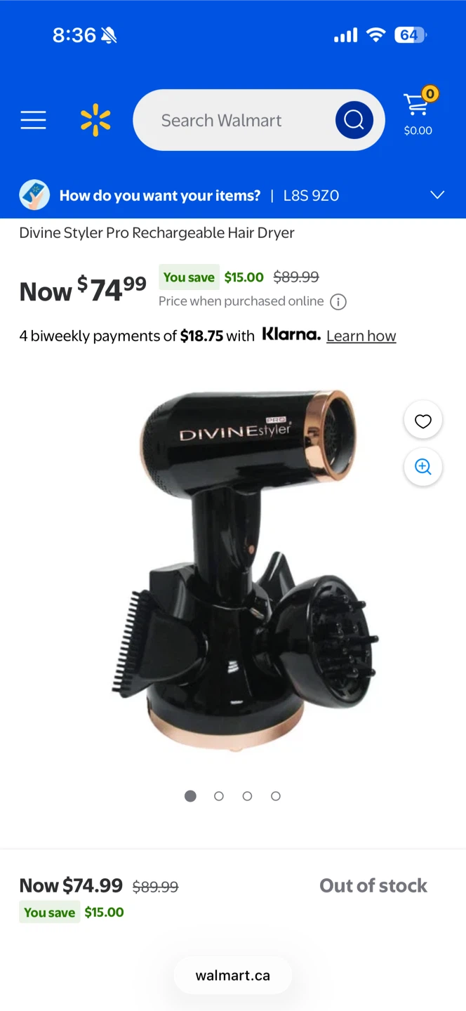 Divine Styler Pro Rechargeable Hair Dryer