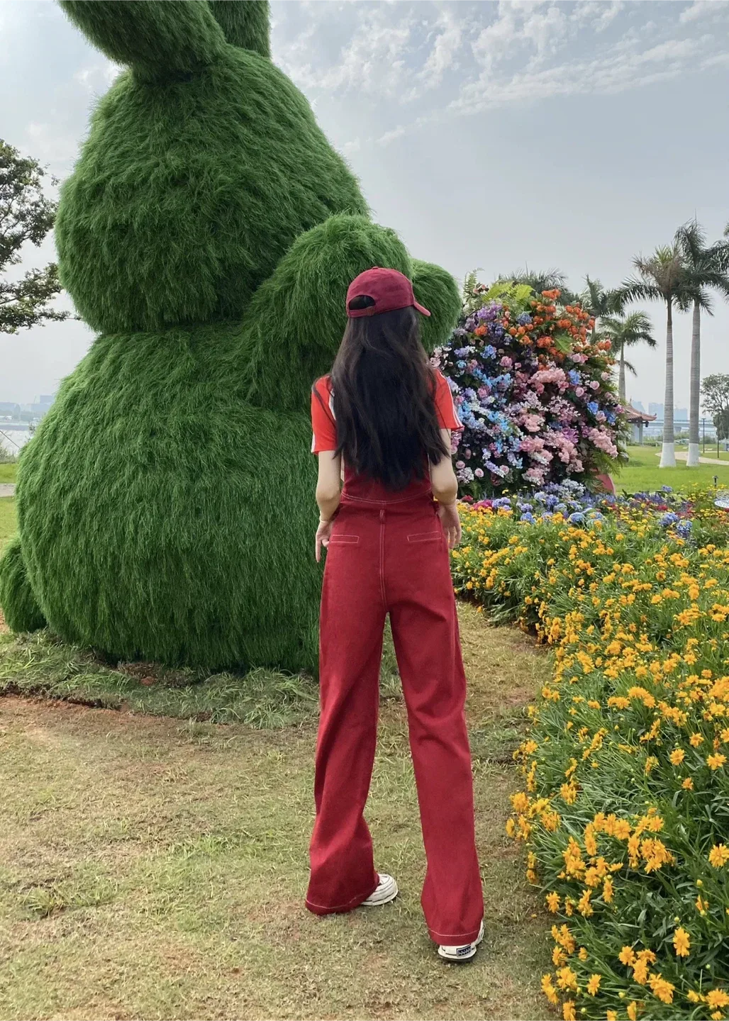 Red Denim Overalls size S image indicator(5)