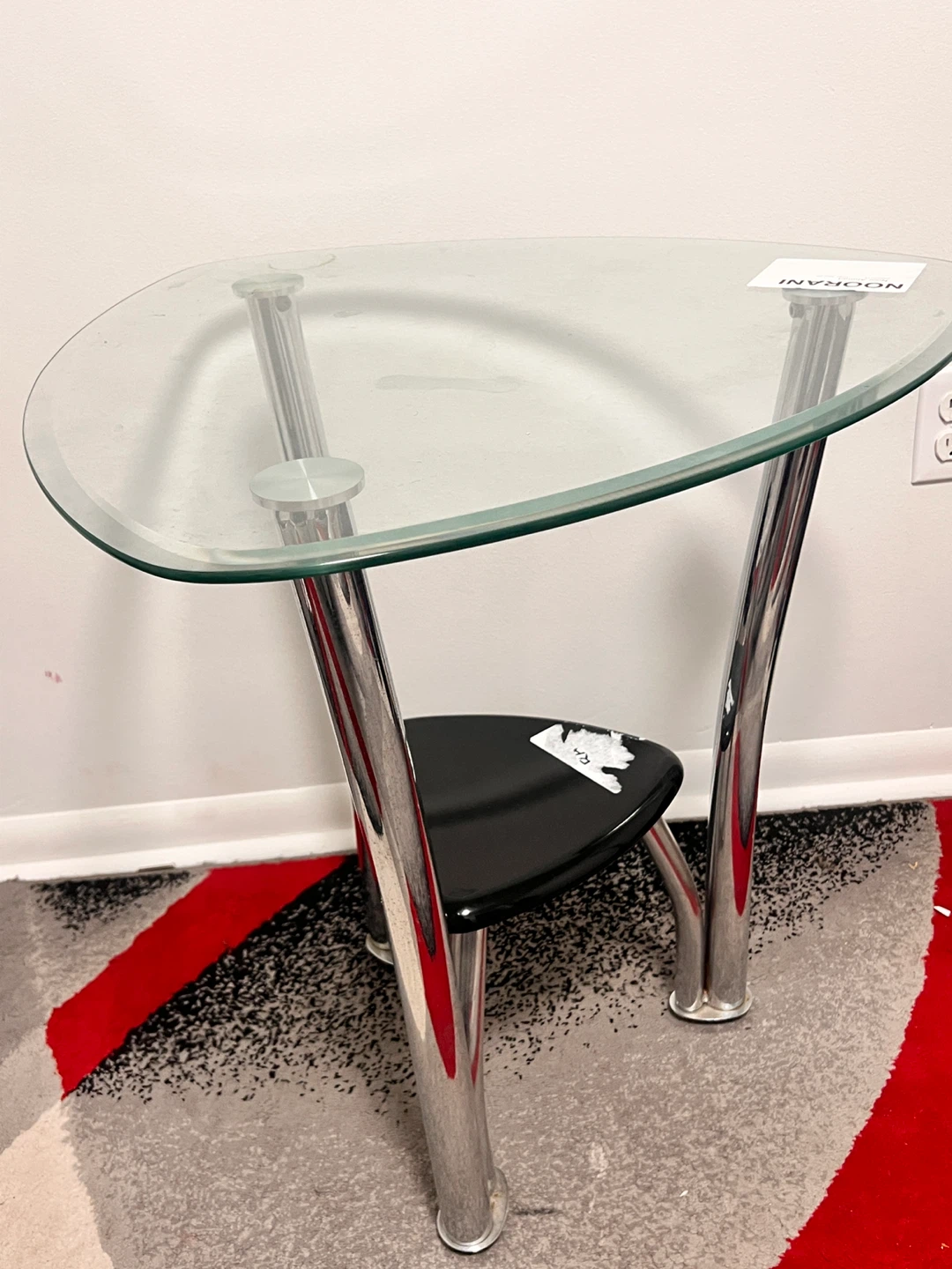 Glass End Table - photo 2