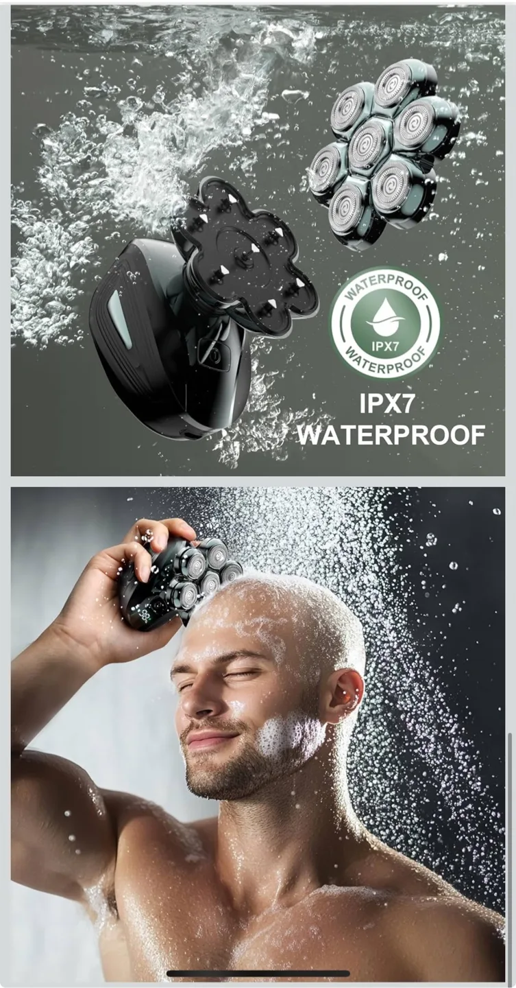 Cyrzi Head Shaver for Bald Men - 7D Rechargeable image indicator(5)