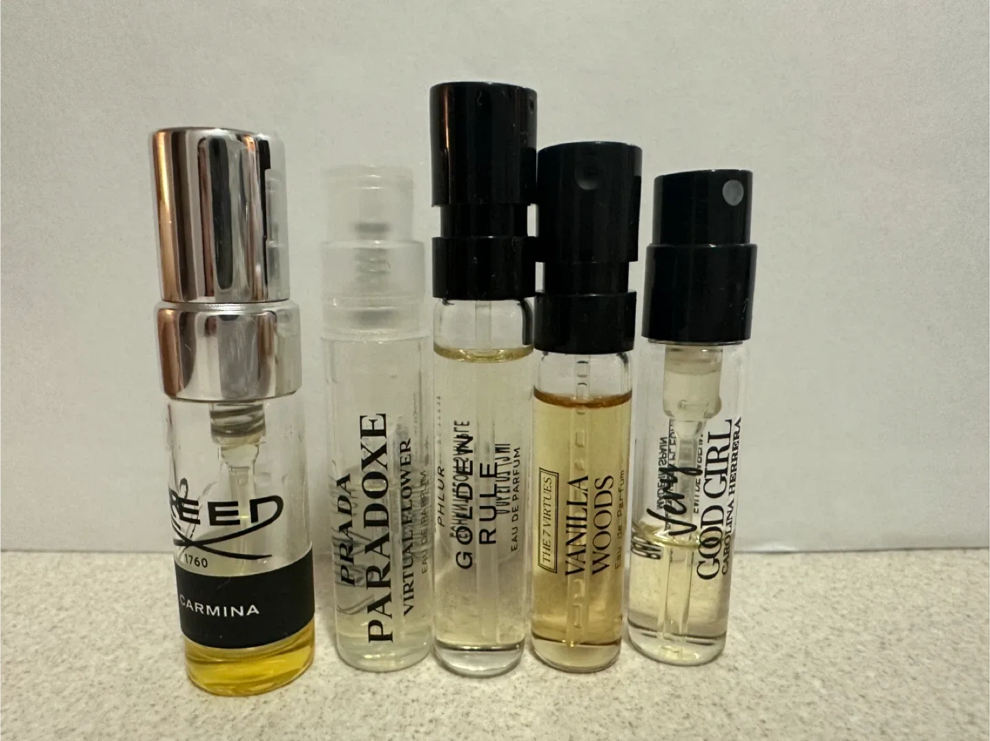 Perfume Sample Lot: Prada, Carolina Herrera, Creed image indicator(2)