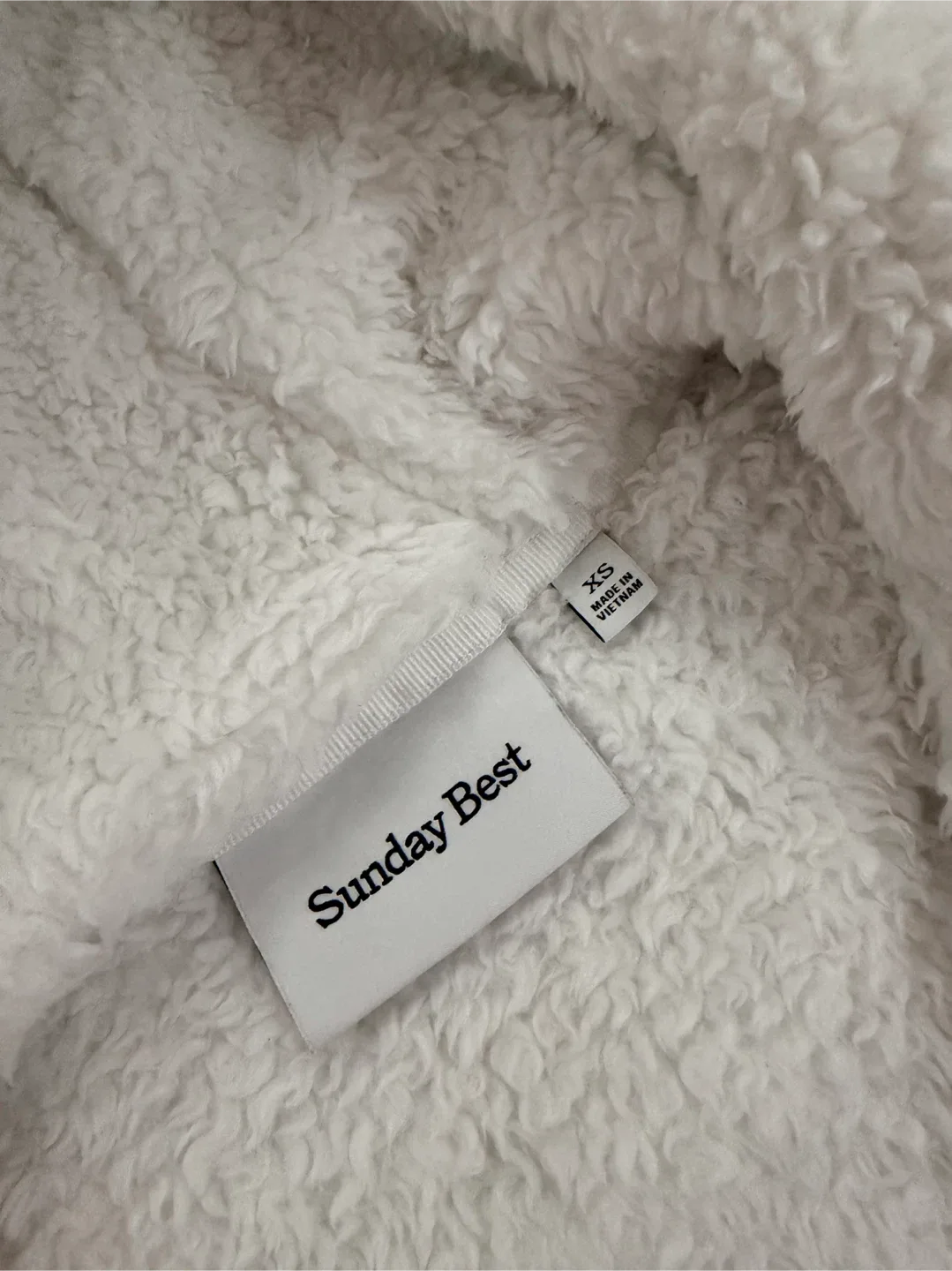 Sunday Best Fuzzy Zip Sweater - White image indicator(3)