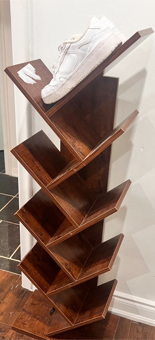 Brown Wooden Tree Bookshelf - photo 3