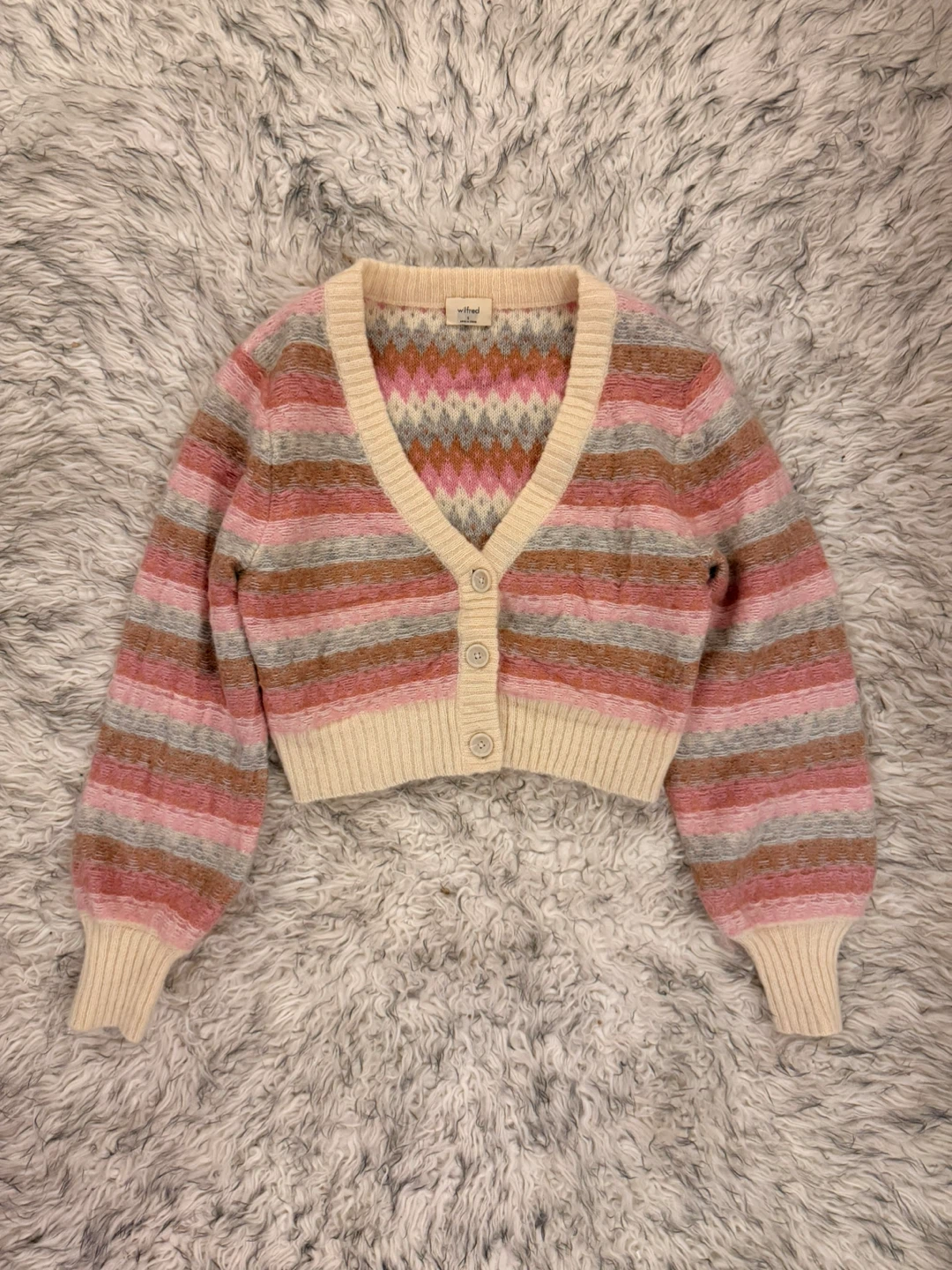 Wilfred ‘Cadence’ Cropped Cardigan - Multi Punk