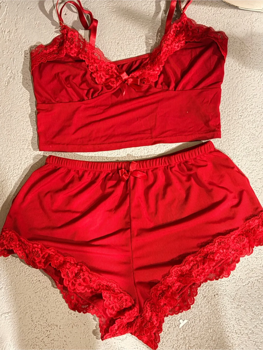 Red Lingerie Set