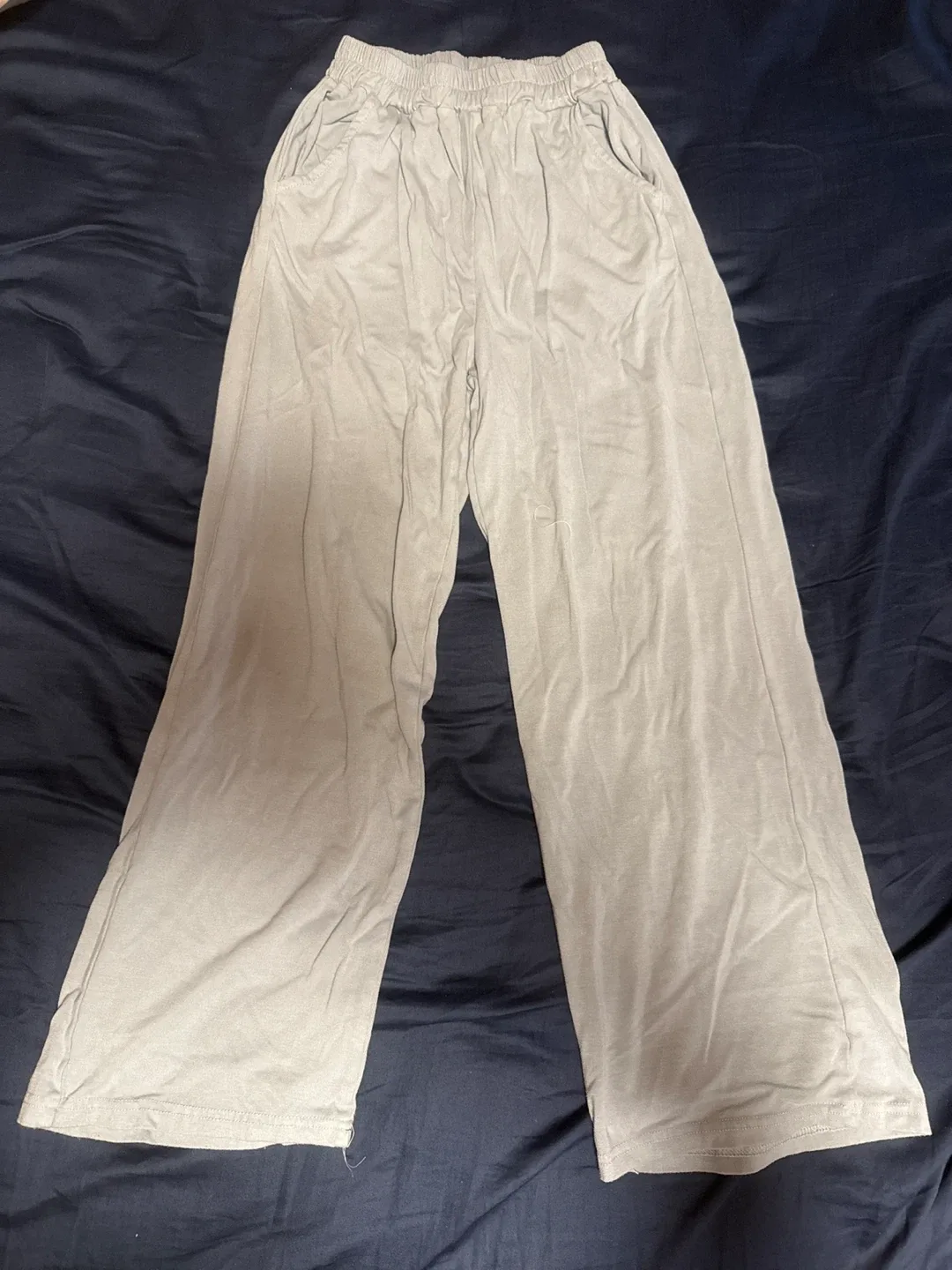 Grey Wide Leg Pants - Size 150 (perfect for 145cm)