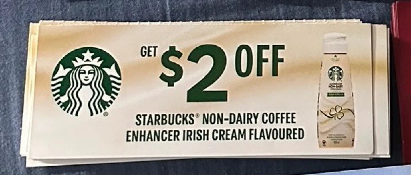 Starbucks $2 Off Coffee Enhancer Coupon