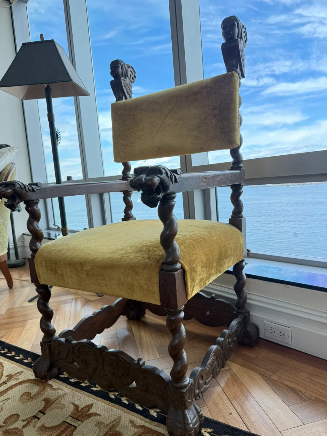 Antique Carved Armchair - Unique Design image indicator(5)